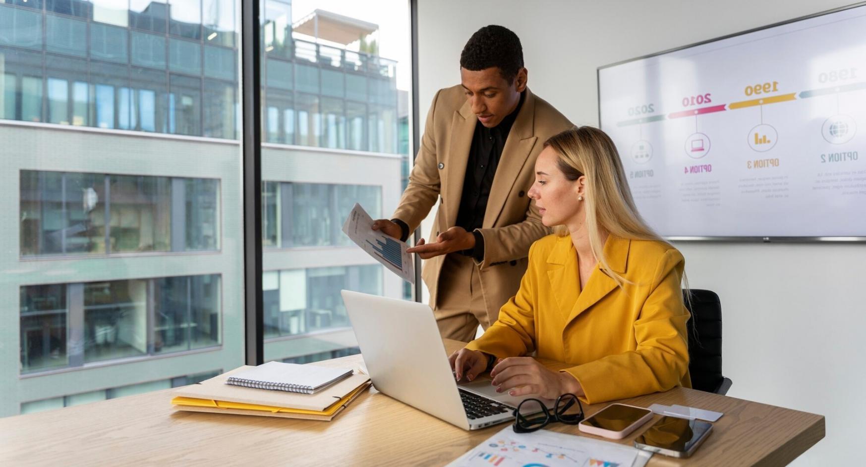 Financial planning workspace with budgeting materials